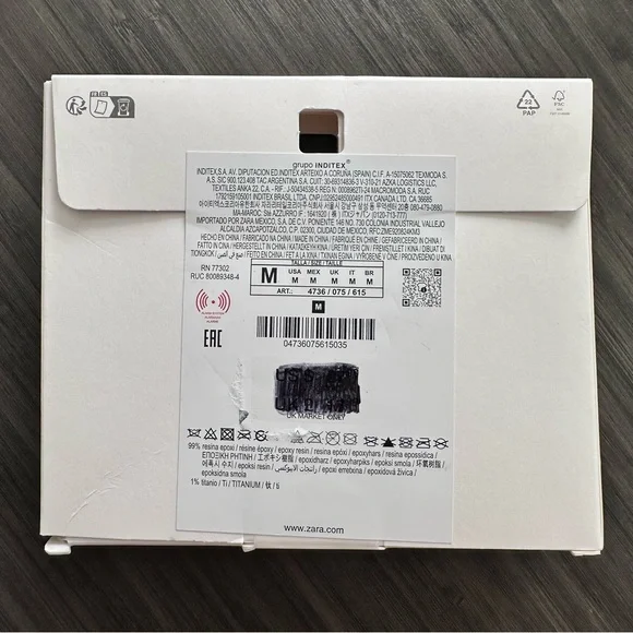 Zara Resin Floral Earrings in Orange - Picture 5 of 6